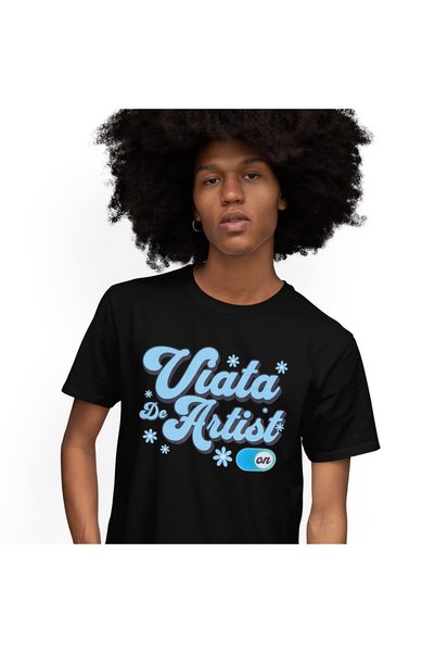 StoryGift Romania Ανδρικό T-shirt με αφηρημένο σχέδιο, πολύχρωμα λουλούδια, κ...