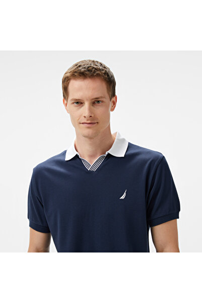 Nautica Erkek Lacivert Classic Fit Polo Yaka T-Shirt