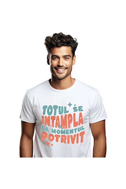 StoryGift Romania Tricou Barbati cu Mesaj Inspirational Cu Stele Totul se int...