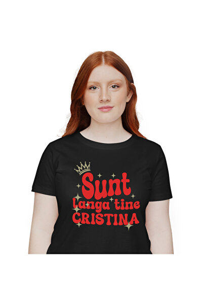 StoryGift Romania Tricou Femei cu Coroana Regala De Printesa stele Stralucito...