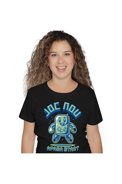 StoryGift Romania Women's T-Shirt with Gaming Controller Vintage Classic Nostalgia, Digital World, Evolution, Black_XL