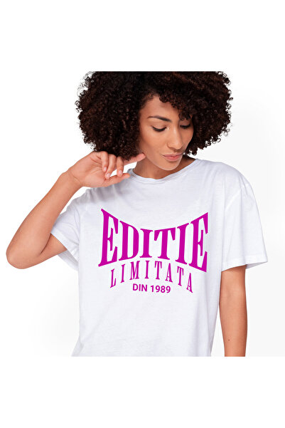 StoryGift Romania Tricou Femei cu Design Iluzie Optica Text Haios Zi Aniversa...