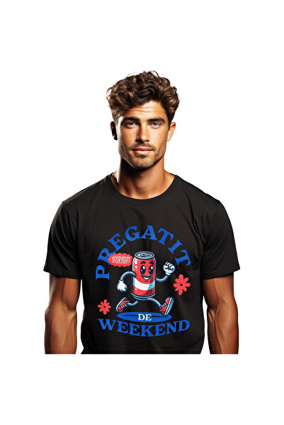 StoryGift Romania Tricou Barbati cu Doza De Suc Rosie Vesela Alergand Distrac...
