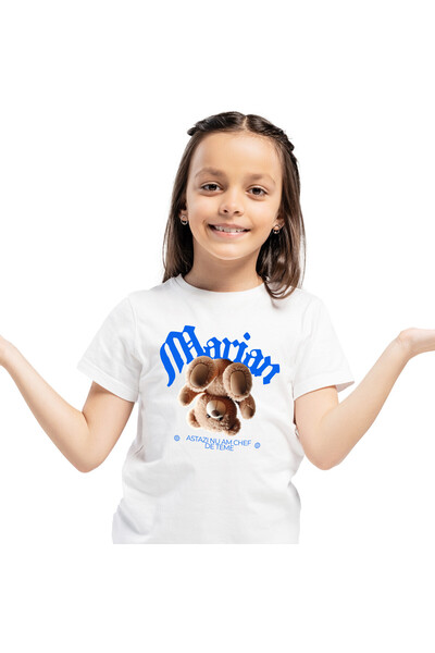 StoryGift Romania Tricou Copii cu Urs De Plus Maro Intors, Haios, Copii, Juca...