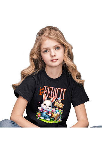 StoryGift Romania Tricou Copii cu Iepure Alb Cu Salopeta De Denim Carucior Cu...