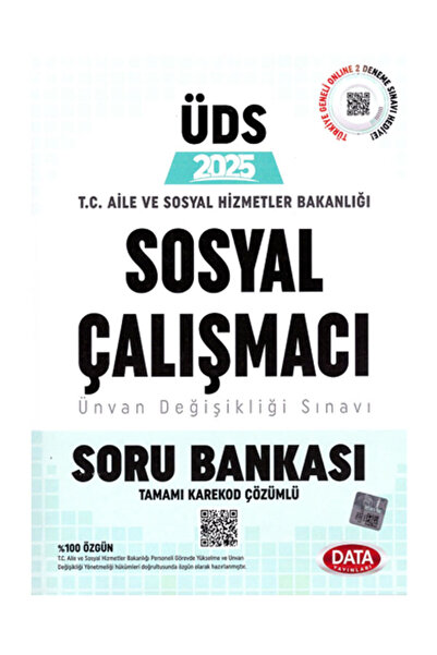 Data Yayınları 2025 ÜDS Aile ve Sosyal Hizmetler Bakanlığı Sosyal Çalışmacı Ü...