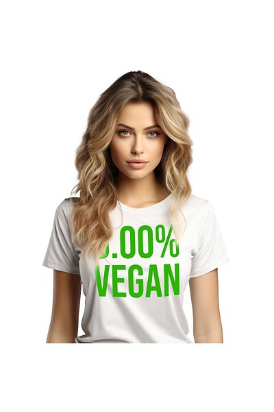 StoryGift Romania Tricou Femei cu Mesaj haios In Limab Romana 0,00% Vegan Carne Mancare Pofticios ,White_XS