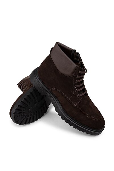 Deery Hakiki Süet Kahverengi Erkek Bot