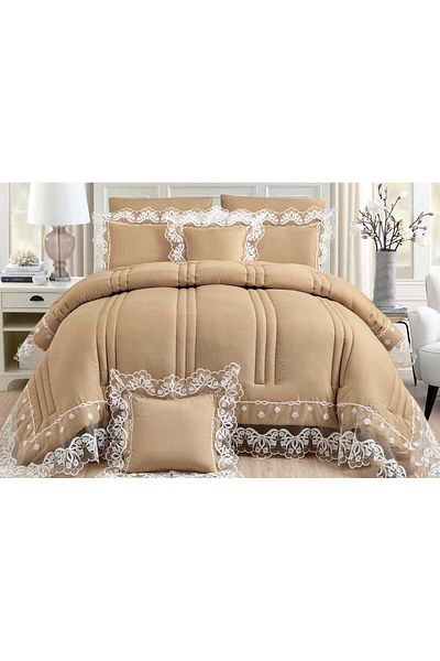 Red Rose Double bedspread, 8-piece event set, quilt size 240 x 260 cm