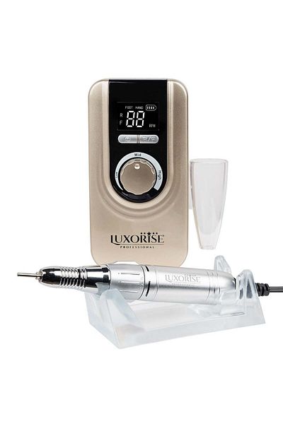 LUXORISE Pilă electrică portabilă Revolution Elite - LUXORISE, 35.000 RPM, aurie