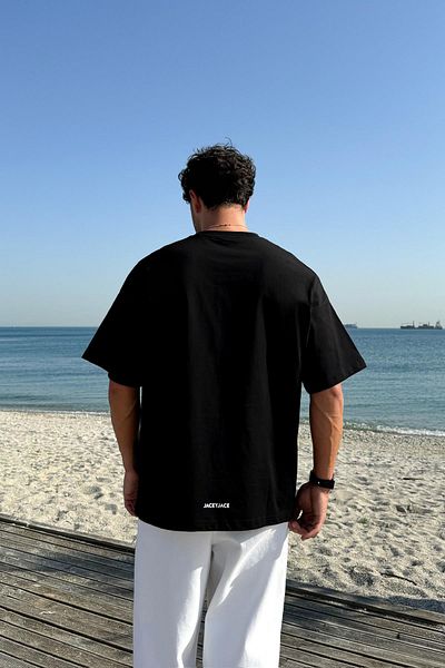 Flaw Wear Fally from Olympus Printed Black T-Shirt