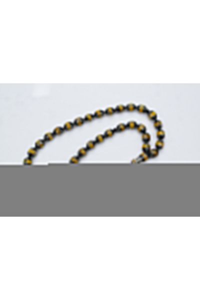 Skygo Oltu Stone and Galalith Beyzi Cut Drop Embroidered Rosary