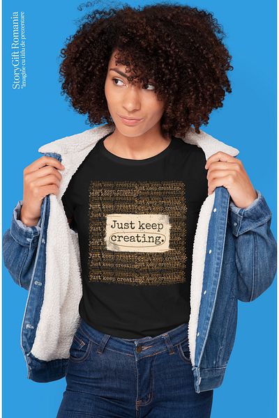 StoryGift Romania Tricou Femei Personalizata Pentru Creatorii De Continut, Youtube, Scris, Fotogra Blk_m