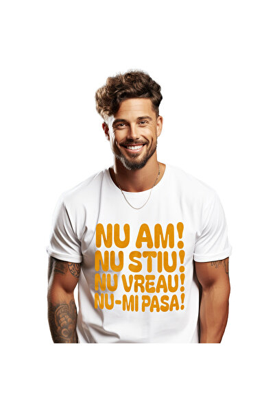 StoryGift Romania Tricou Barbati cu Mesaj Negativ in Limba Romana Adolescent,...