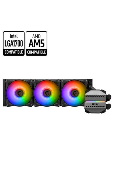 MSI مبرد سائل للمعالج Mag Coreliquid M360 مقاس 360 مم باللون الأسود