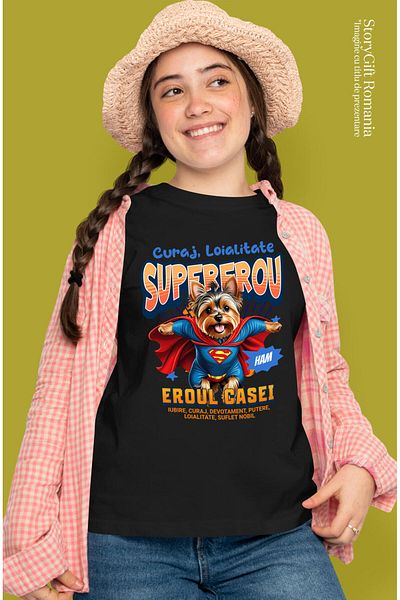 StoryGift Romania Women's T-Shirt with Tiger in Martial Arts Outfit Karate Superheroes Motivated Characters, Black_XL