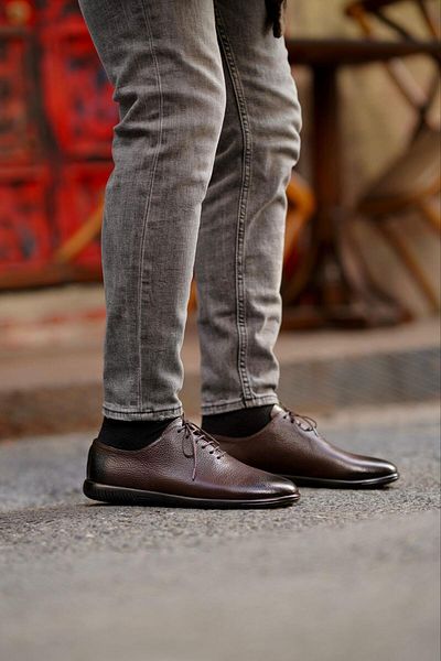 Ahmed Hamdi Bey Star brown men's leather shoes