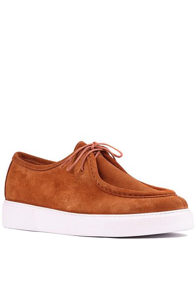 Ahmed Hamdi Bey Alvin taba suede men's leather shoes