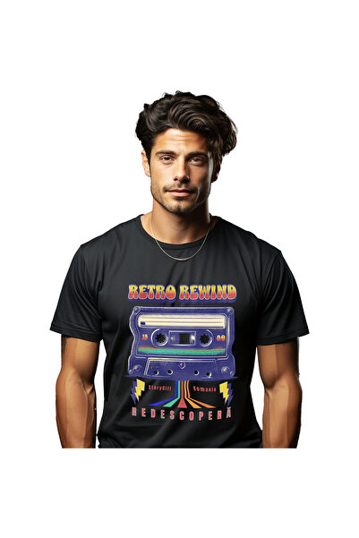 StoryGift Romania Tricou Barbati cu Caseta Audio Colorata 1980 Disco Vintige ...