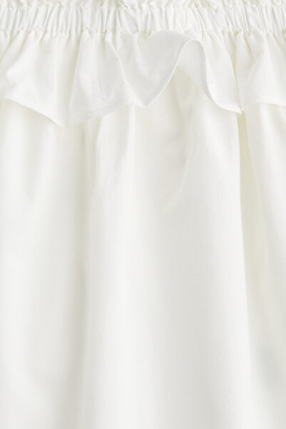 H&M Fırfırlı Omuzları Açık Bluz