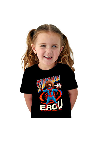 StoryGift Romania Tricou Copii cu Pudel / Poodle Caine In Costum de SpiderMan...