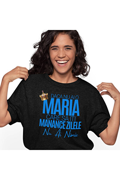 StoryGift Romania Tricou Femei cu Design Coroana Regala De Rege Iubire Sarcas...