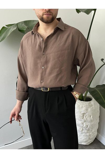 HAWKKİNG Ανδρικό πουκάμισο Oversize Modal