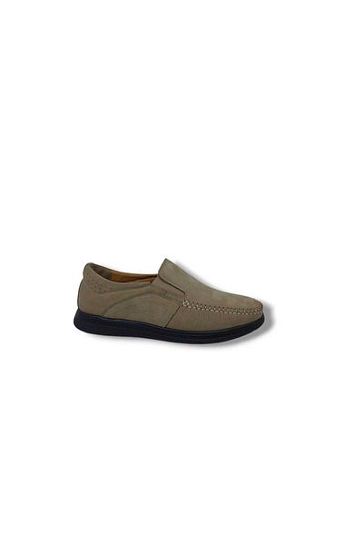 Zerhan Serra 823 Ανδρικά Μπεζ Nubuck Δερμάτινα Loafer Παπούτσια