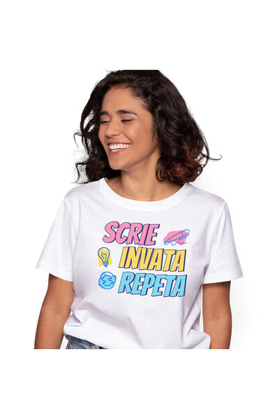 StoryGift Romania Tricou Femei cu Rutina Zilnica Copii Studenti Scoala Scrie ...