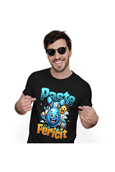 StoryGift Romania Tricou Barbati cu Ou Albastru Cu Urechi de Iepure In Cautar...