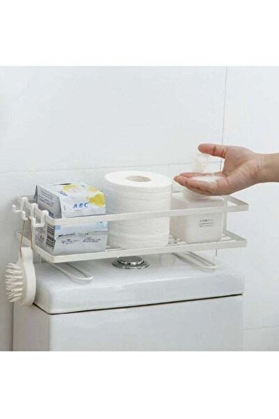 DRAMA HOME رف تنظيم ادوات الحمام ابيض