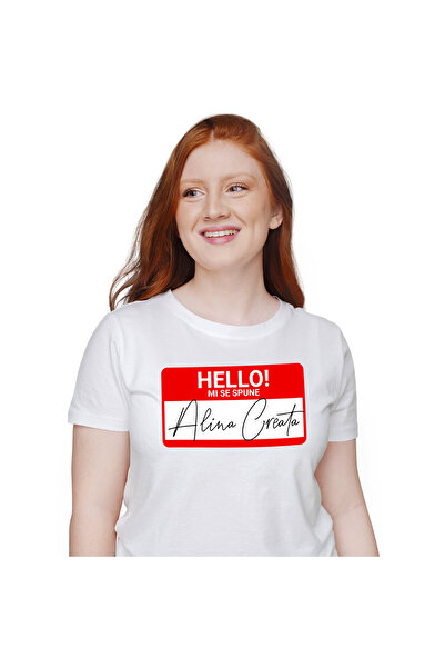 StoryGift Romania Tricou Femei cu Mesaj Haios Rosu Text In Limba Romana Chena...