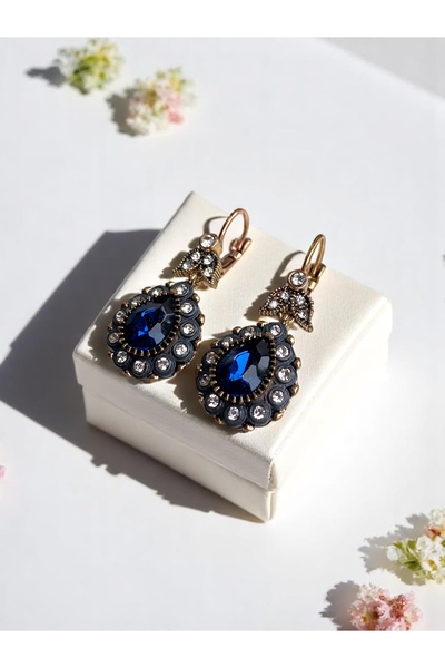 FAYRA ACCESSORIES Zirkon Taşlı Su Damlası Küpe