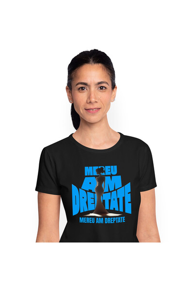 StoryGift Romania Tricou Femei cu Citate Silueta Umana Feminina Femeie Putern...