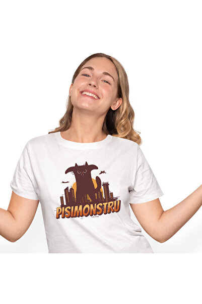 StoryGift Romania Tricou Femei cu Pisica imensa Neagra, Animal Blanos Iubitor...