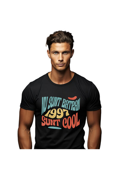 StoryGift Romania Tricou Barbati cu Design Iluzie Optica Text Haios Zi Aniver...