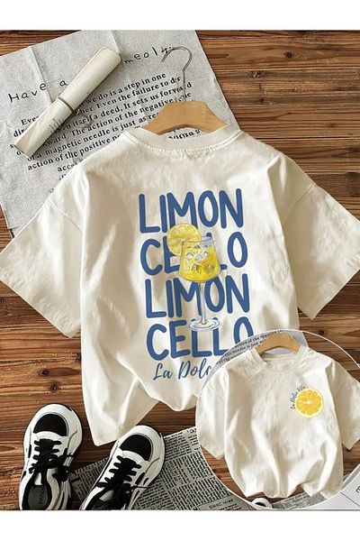 Touz Moda Μπλουζάκι με στάμπα Limoncello Unisex Oversize