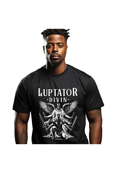 StoryGift Romania Tricou Barbati cu Inger Samurai Razboinic Cu Aripi Luptator...