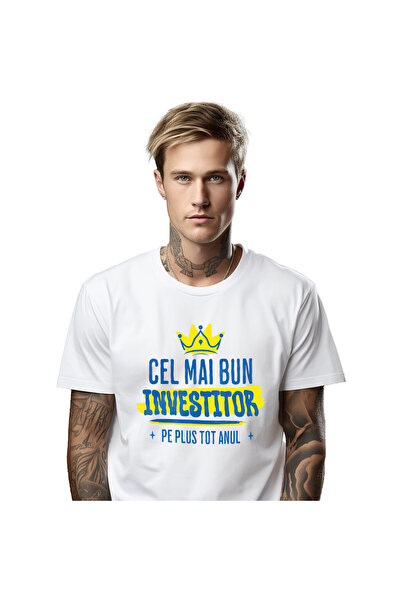 StoryGift Romania Tricou Barbati cu Coroana Regala Investitii Meseri Investit...