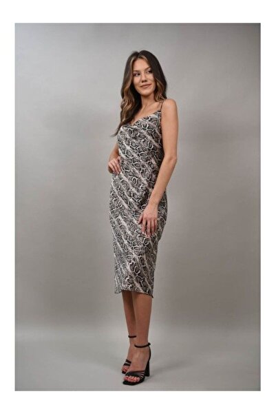 FASHIONLAND ΣΑΤΕΝ ΦΟΡΕΜΑ ΜΕ ΛΕΠΤΕΣ ΤΙΡΑΝΤΕΣ GRACE ΜΟΝΟΣΕΣ ΣΧΕΔΙΑ ΦΙΔΙΟΥ