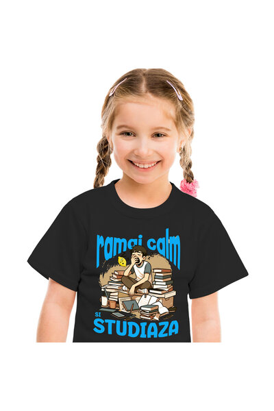StoryGift Romania Tricou Copii cu Baiat Extenuat Cascand Somn Teanc De Carti ...