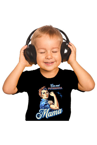 StoryGift Romania Tricou Copii cu Femeie Gospodina Stil Retro Puternica, Moti...