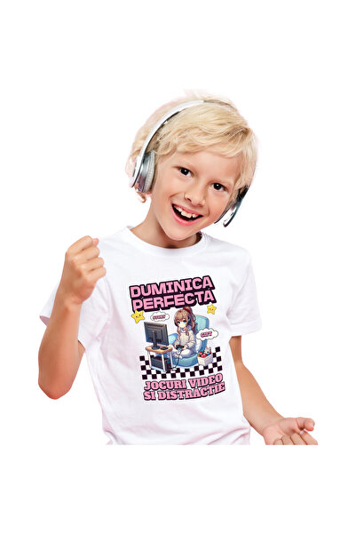 StoryGift Romania Tricou Copii cu Fata Stil Anime Iubitorii De Jocuri Video, ...