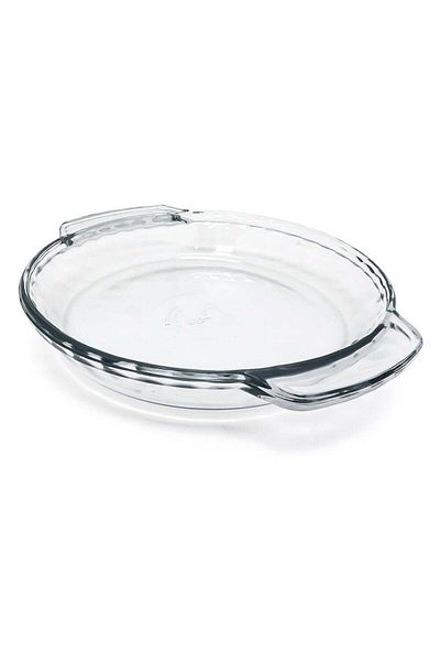 Generic Round tray made of heat-resistant clear glass