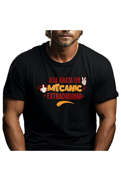 StoryGift Romania Tricou Barbati cu Maini Stil Mickei Mouse Meserie Mecanica ...