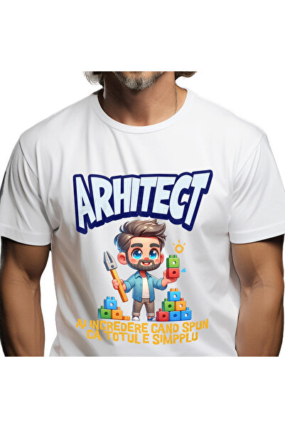 StoryGift Romania Tricou Barbati cu Barbat Brunet Cu Barba Scula Din Lemn Cub...