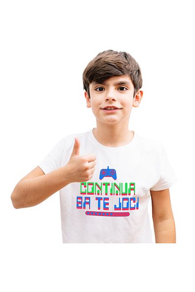 StoryGift Romania Tricou Copii cu Stil Joc Video Lume Digitala Maneta PS Inteligenta Artificiala c,White_12ANI