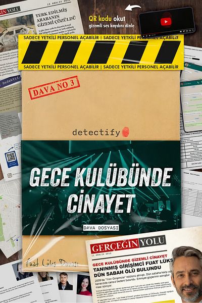 EFBUTİK Detective Murder Solving Game - Murder in the Nightclub