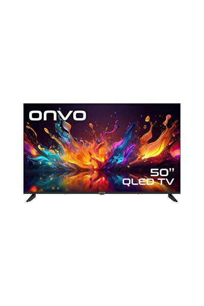 ONVO 50OVF9001 50inc 127 cm 4K UHD Google Smart QLED TV,Uydu Alıcılı