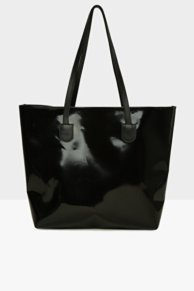 Bagmori Black Women's Beach Bag Printed Beach Bag M000008612